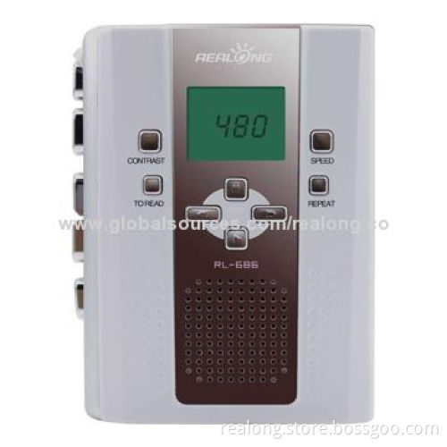 Walkman cassette recorder with LCD for language learning function